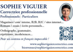 Sophie Viguier, Correctrice professionnelle